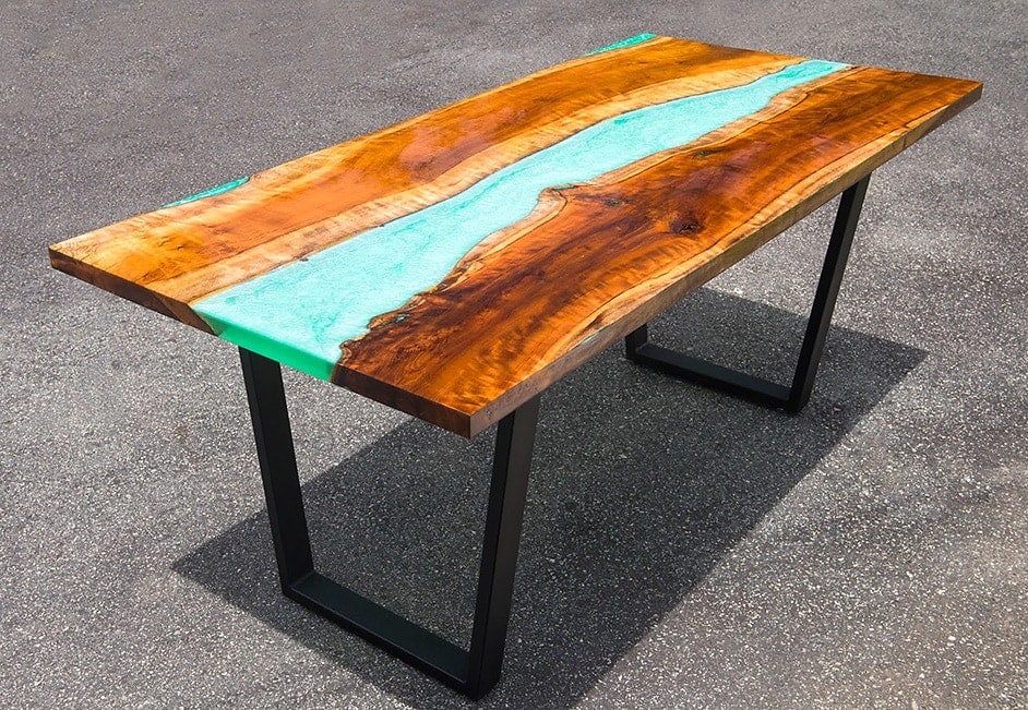 Epoxy Resin River Table With Wood Step By Step Tutorial