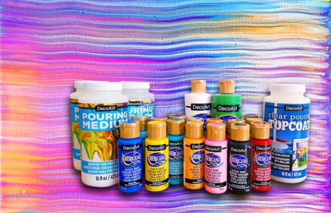 Review: DecoArt Americana Acrylic Paint, Pouring Medium and Top Coat