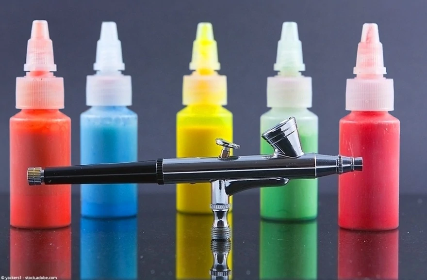 Airbrush Farbmischer Spatel Mischer Behälter Farben mischen 