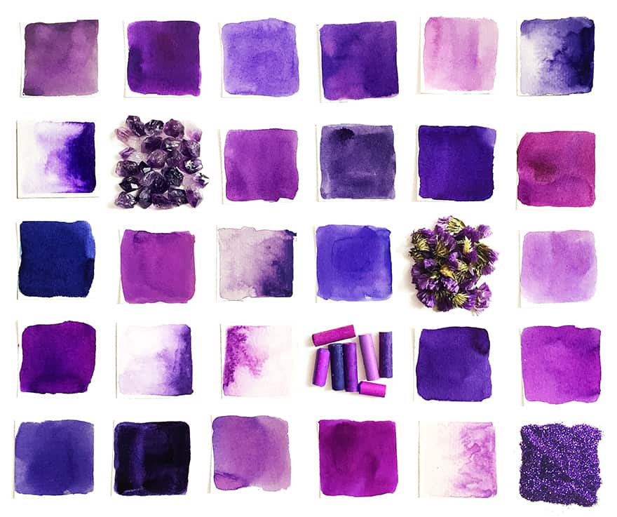 Какие цвета делают фиолетовый