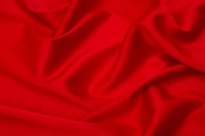 Bright Red Color Silk