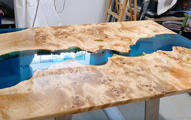 DIY Resin Coffee Table - Make a Resin and Wood Coffee Table
