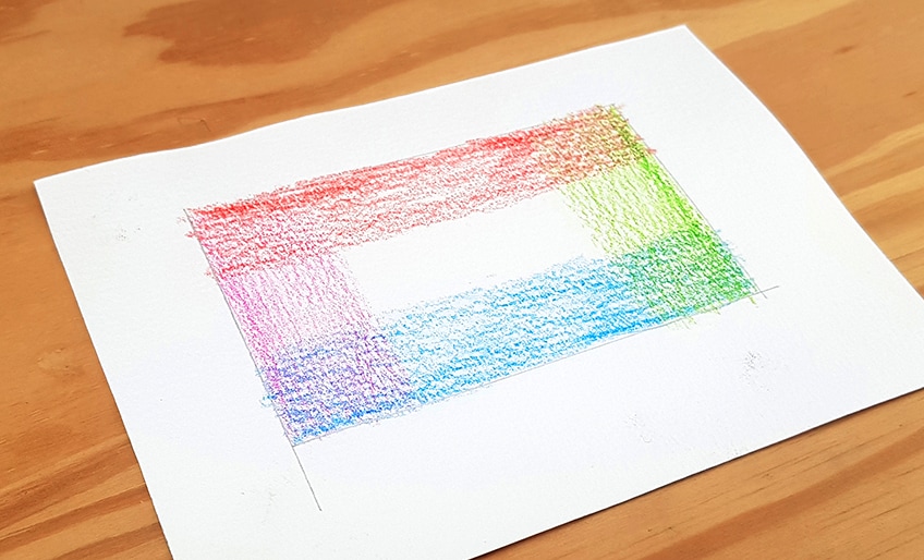 Creating Watercolor Pencils Drawing 3b