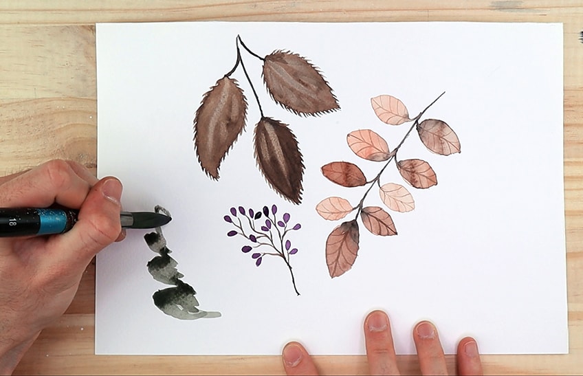 How to Paint Leaves 4a