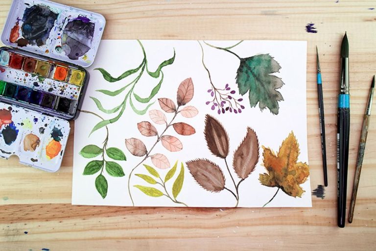 How to Paint Watercolor Leaves – A Guide to Watercolor Greenery