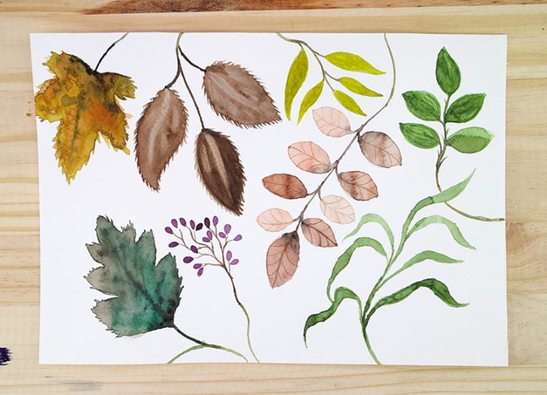 How to Paint Watercolor Leaves - A Guide to Watercolor Greenery