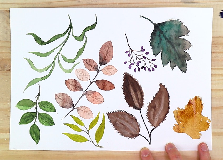 leaves painting 8a