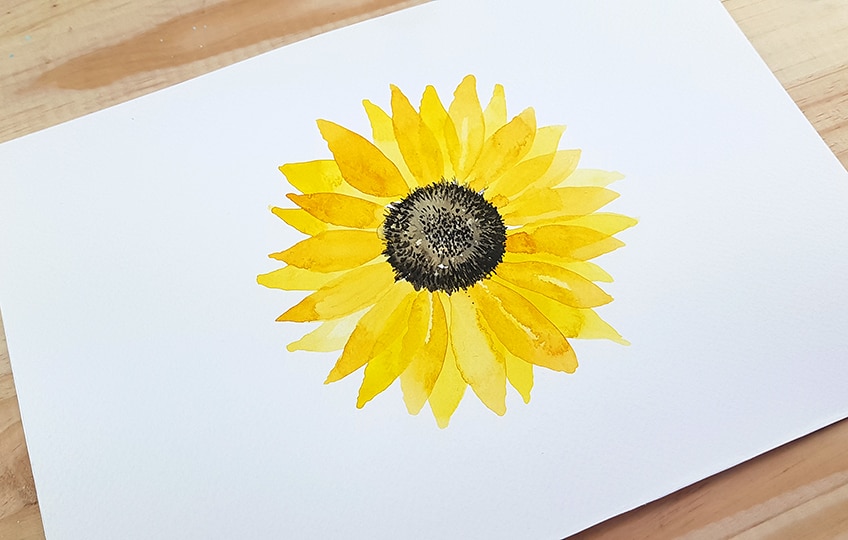 Easy Sunflower Paintings