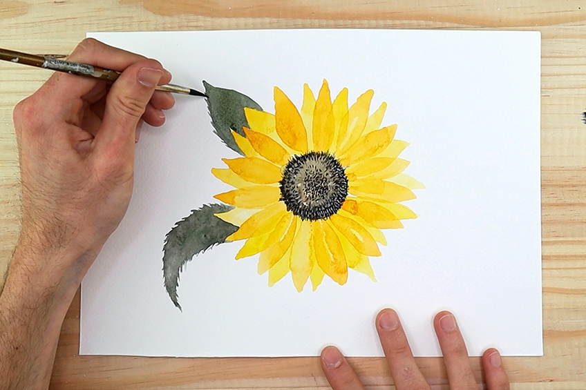 How to Paint a Sunflower Easily