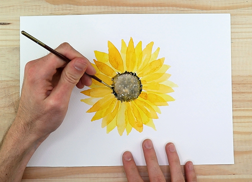 Sunflower Watercolor Painting Guide