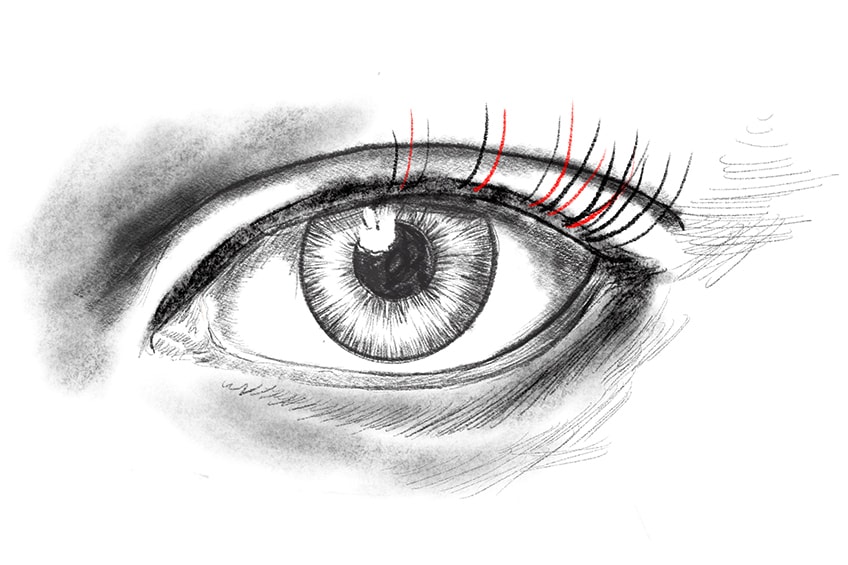 Drawing Eyelashes 3b