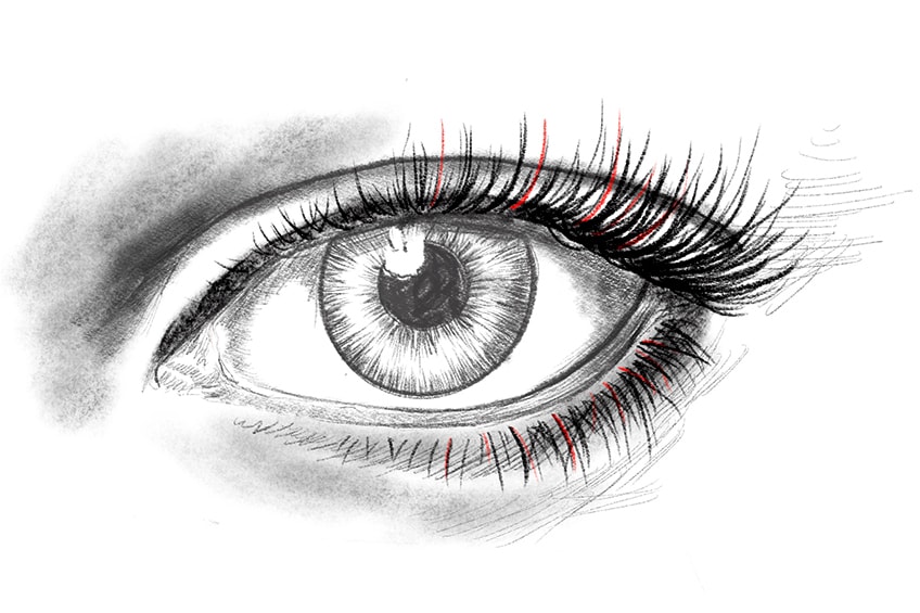 Drawing Eyelashes 4c