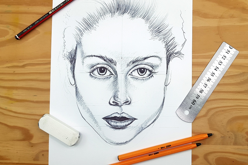 How to Draw a Face - Achieve Realistic Proportions and Details