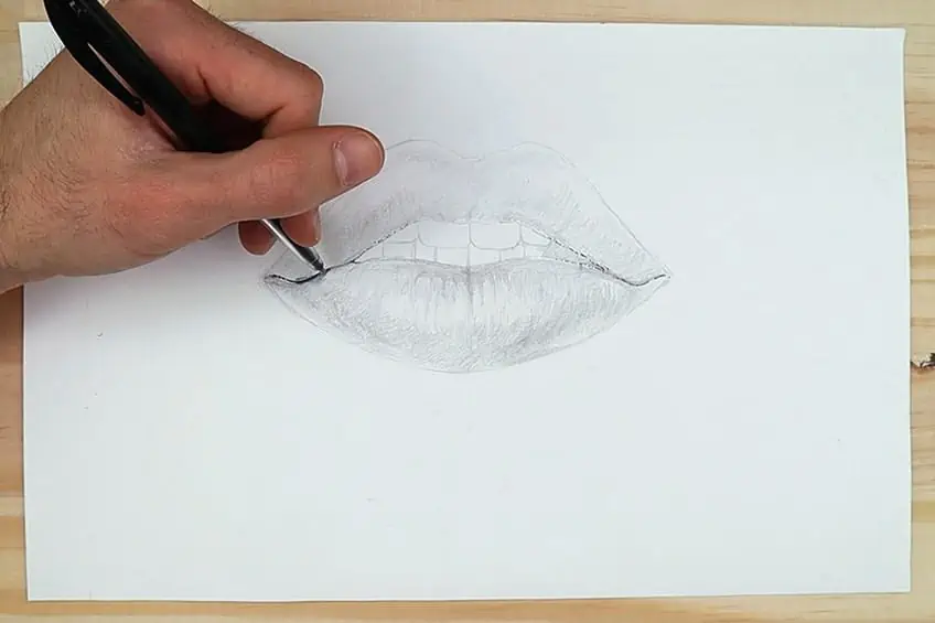 Lips Sketch 4c