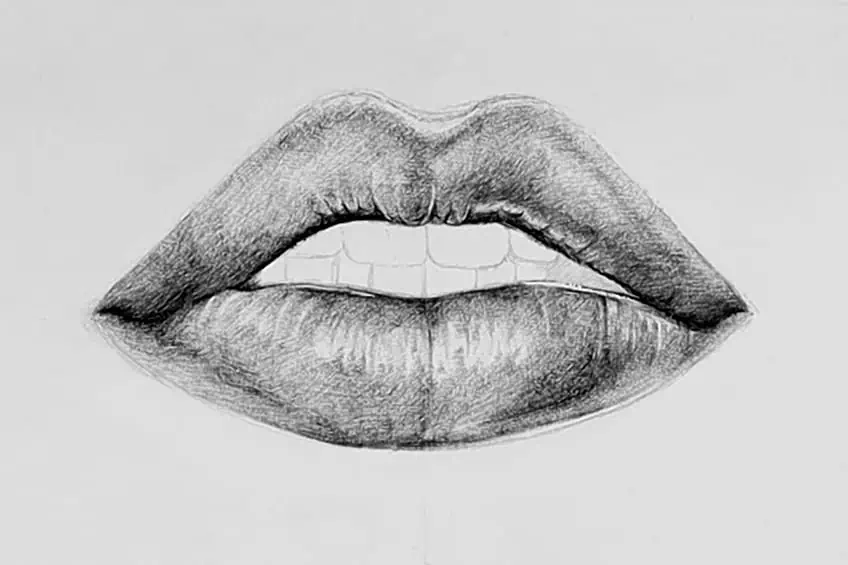 Lips Sketch 5h