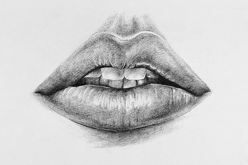 Lips Sketch 7d