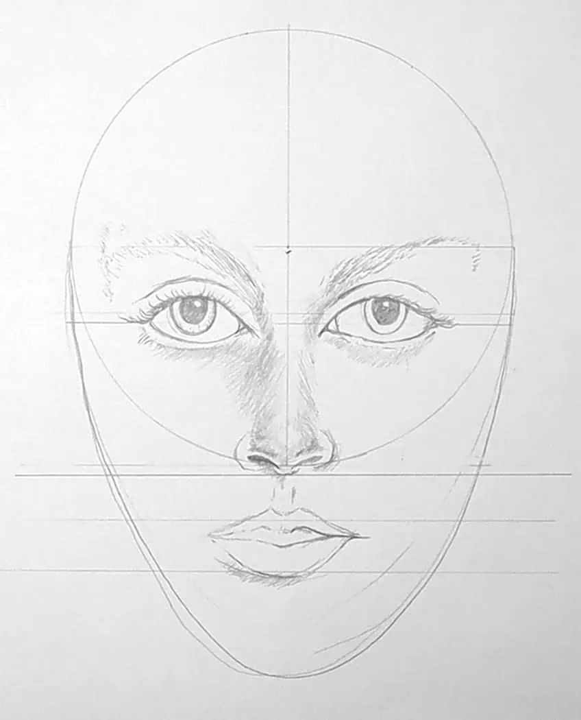 Realistic Face Drawing 6