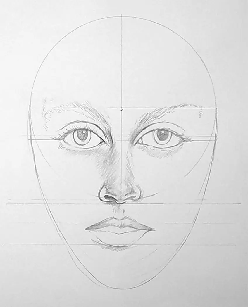 Realistic Face Drawing 7
