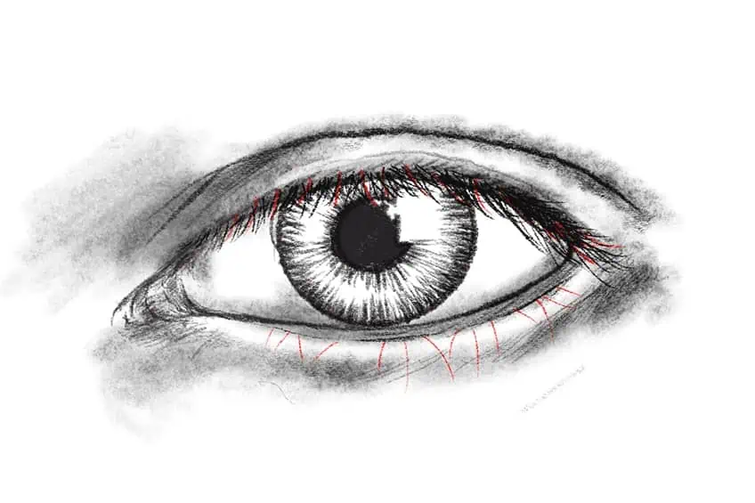 Sketching Eyelashes 4