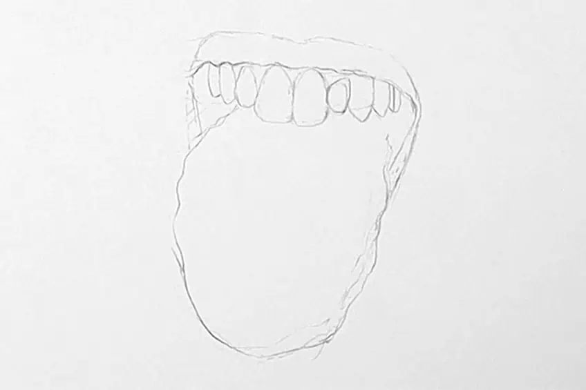 realistic tongue drawing 02