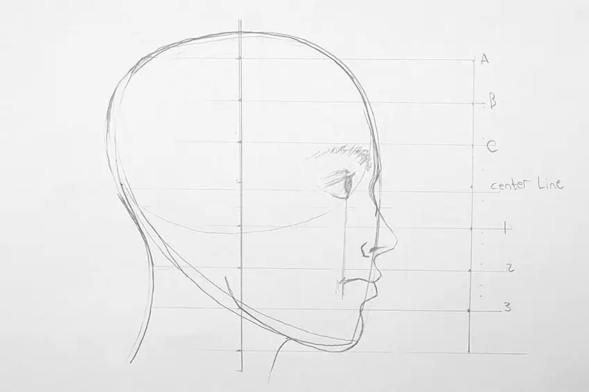 side face drawing 13
