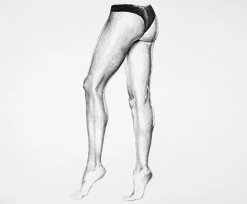 Как нарисовать женские ножки