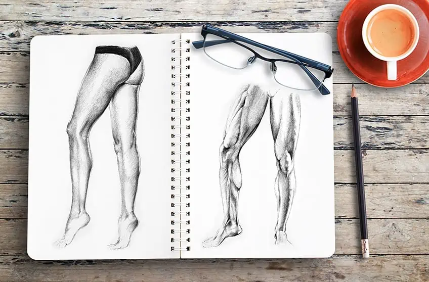 Как нарисовать ноги