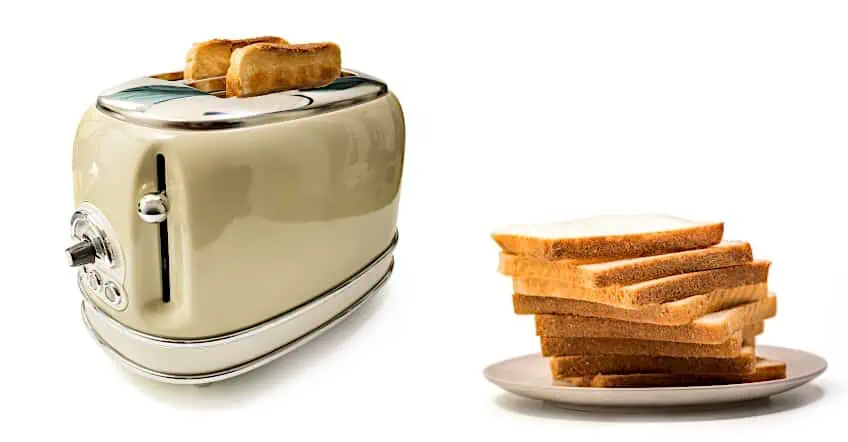 Vintage Cream-Colored Toaster