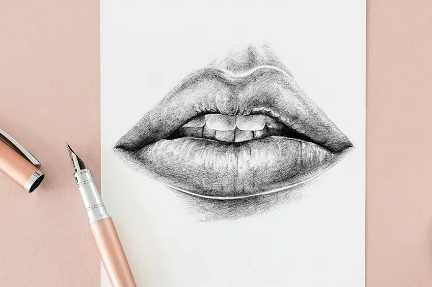 lippen zeichnen