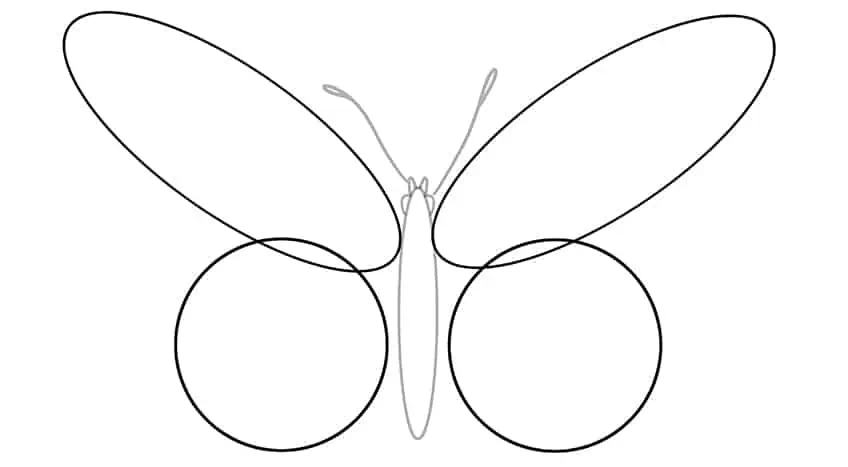 Рисунок бабочки 03