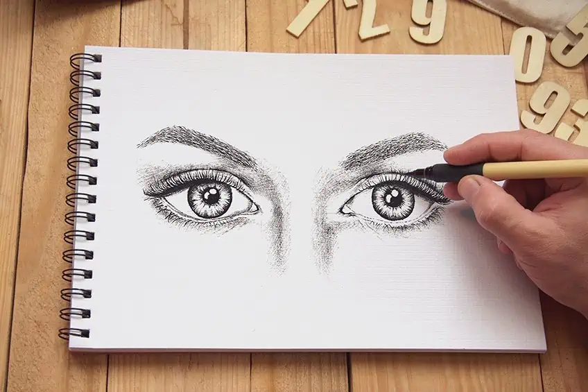 Como dibujar ojos - Un tutorial fácil para dibujar ojos realistas