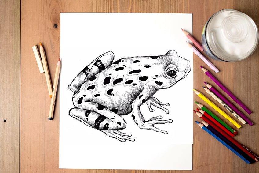 How to Draw a Frog - Easy Step by Step Drawing