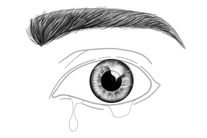 Как нарисовать слезы 12