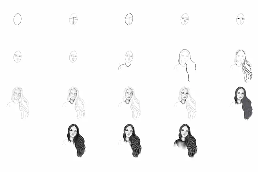 How to Draw a Girl Collage
