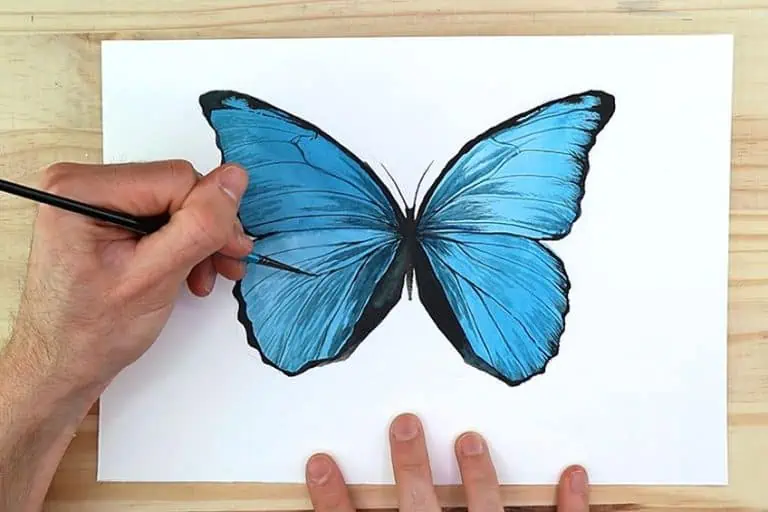 Schmetterling mit Aquarellfarben malen – Einfache Anleitung