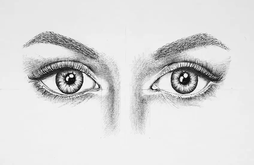como hacer ojos dibujo