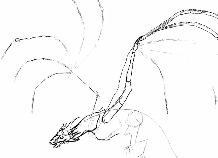 dragon sketch 10
