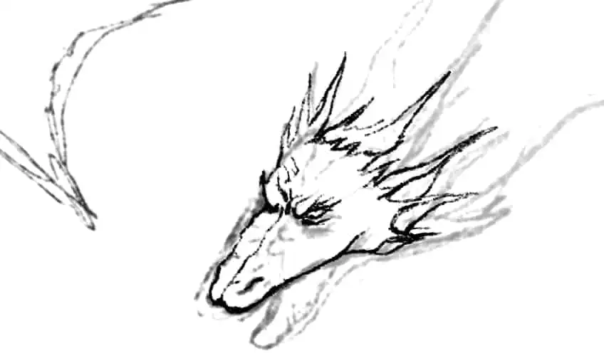 dragon sketch 15