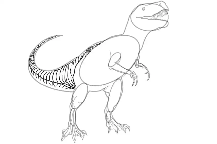 Рисунок динозавра 15