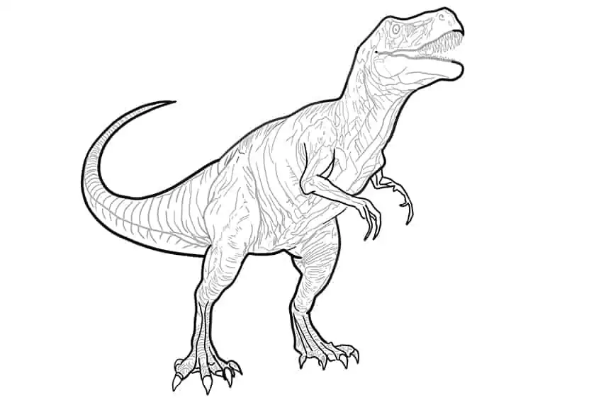 Рисунок динозавра 19