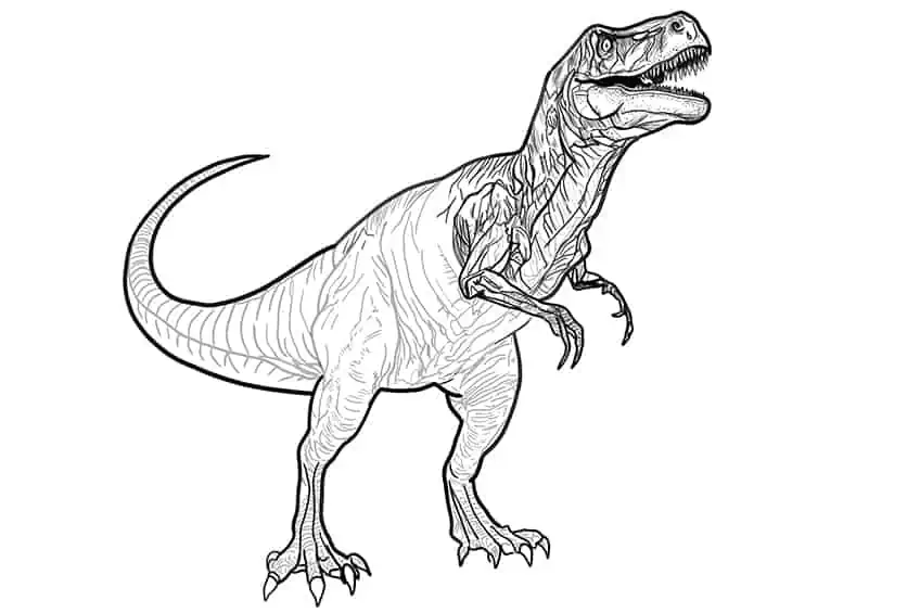 Рисунок динозавра 22