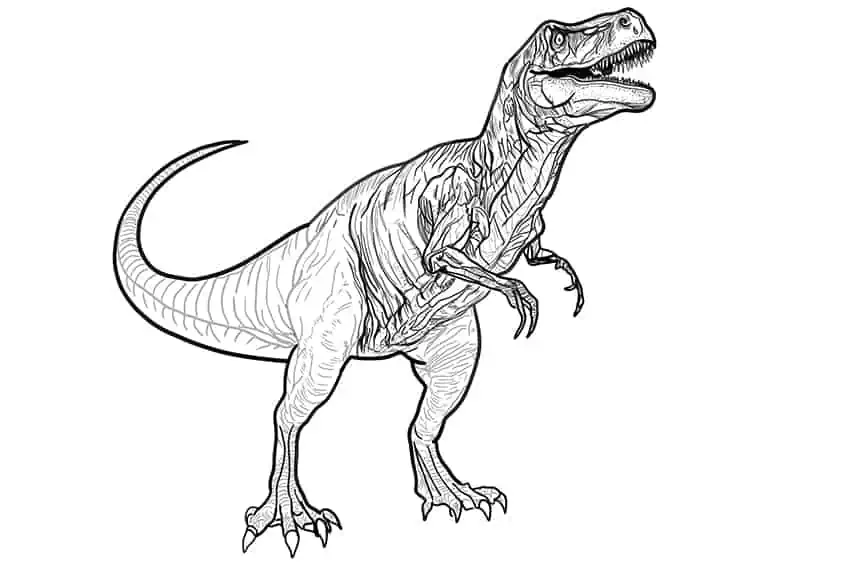 Рисунок динозавра 23