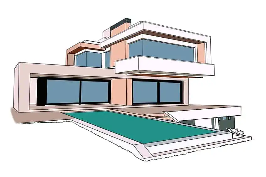 How to Draw a Modern House - YouTube-saigonsouth.com.vn