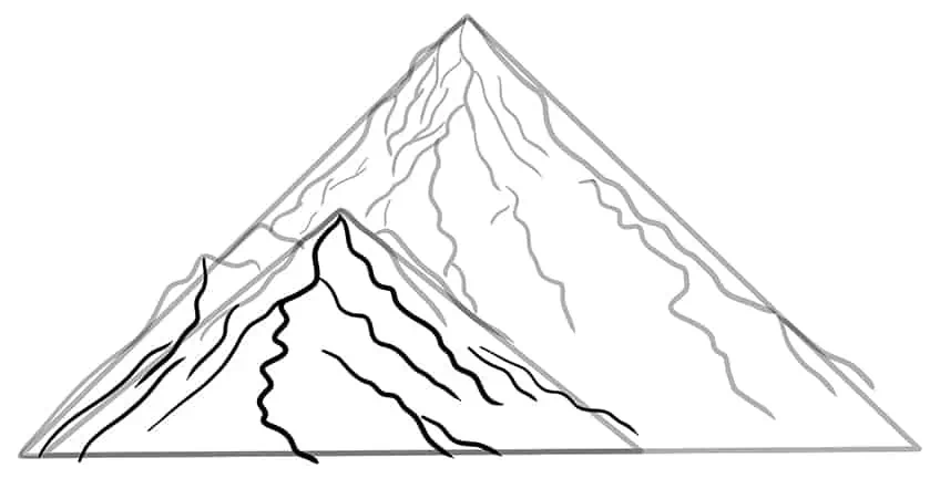 Cómo dibujar montañas 07
