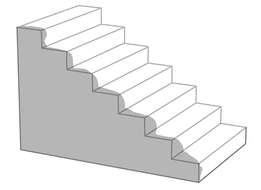 Как нарисовать лестницу 06