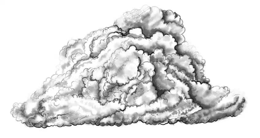 Как нарисовать облако 10