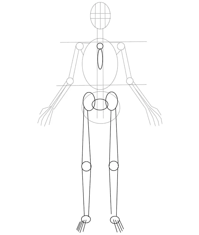 Skeleton Drawing 04