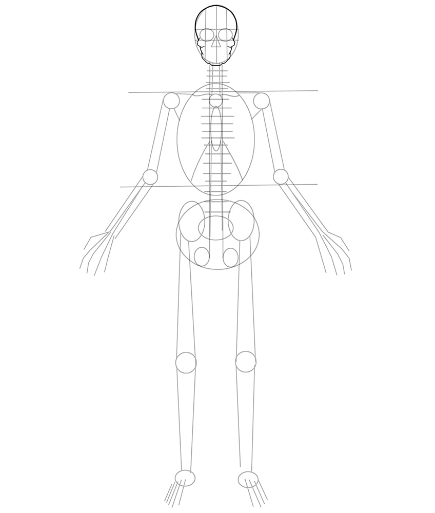 Skeleton Drawing 07