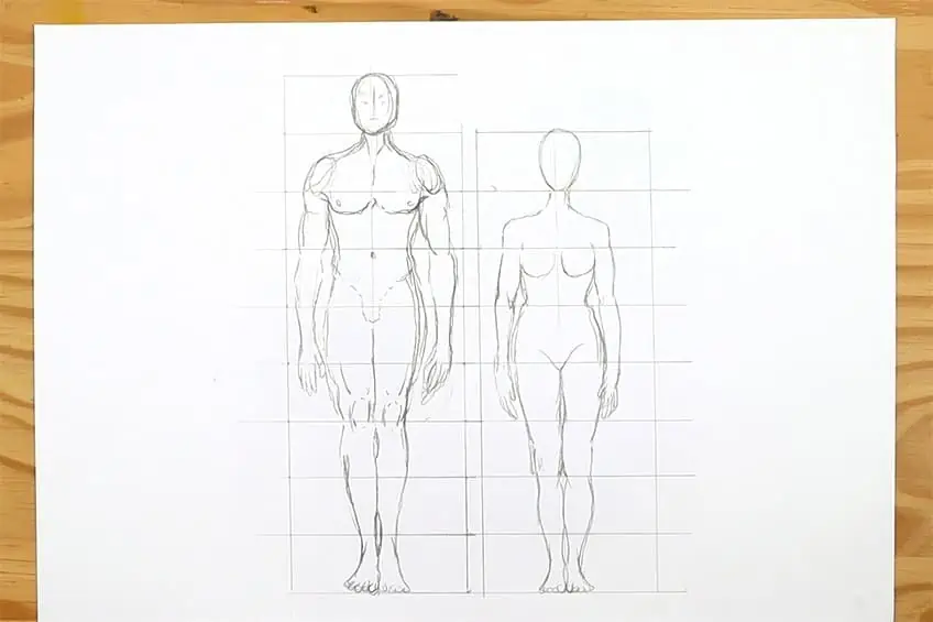como dibujar una persona