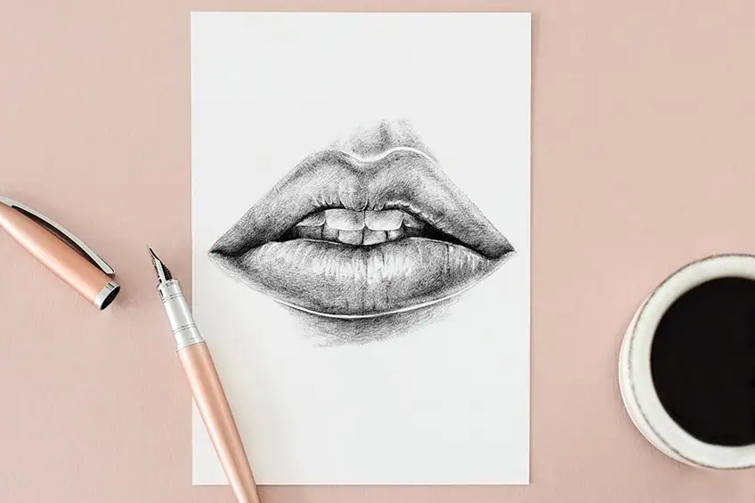 cómo dibujar unos labios